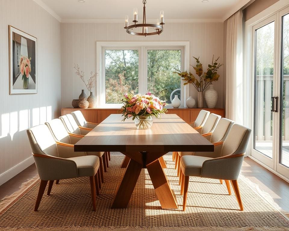 duidelijke keuze van duurzame materialen en meubels