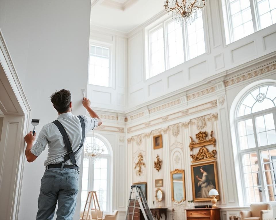 Schilder-decorateur voor interieurafwerking