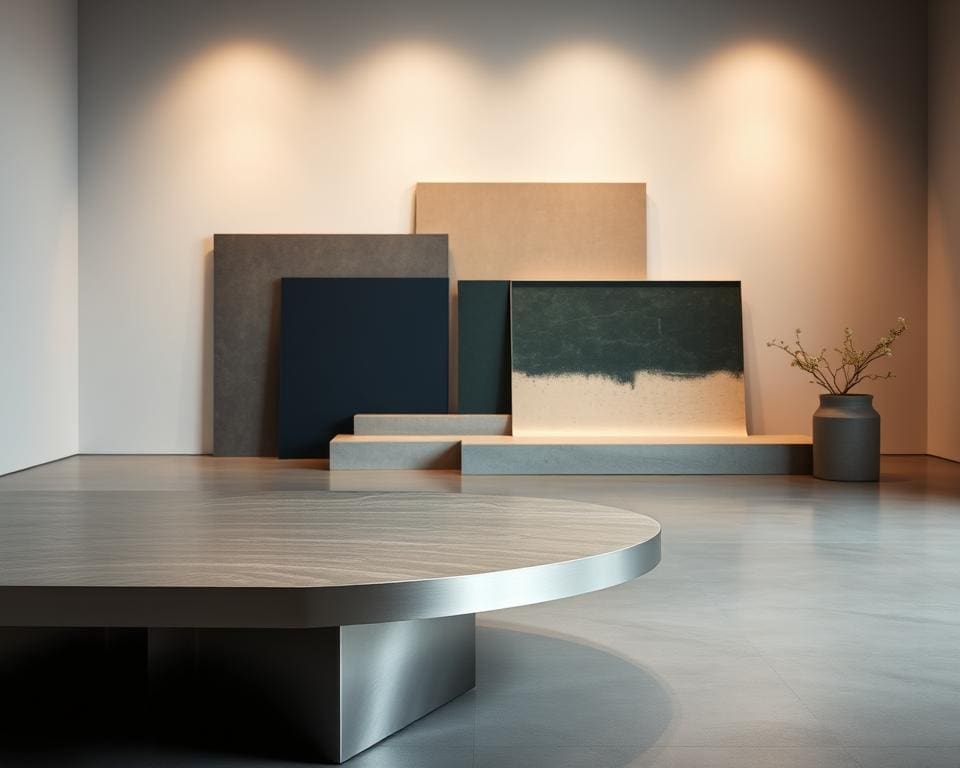 Welke kleuren harmoniëren met moderne materialen?