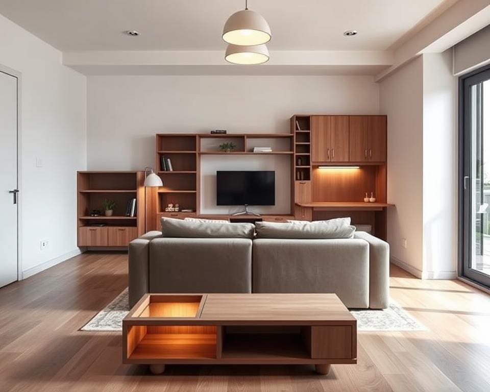 Hoe maak je een klein appartement ruimer met slimme meubels?