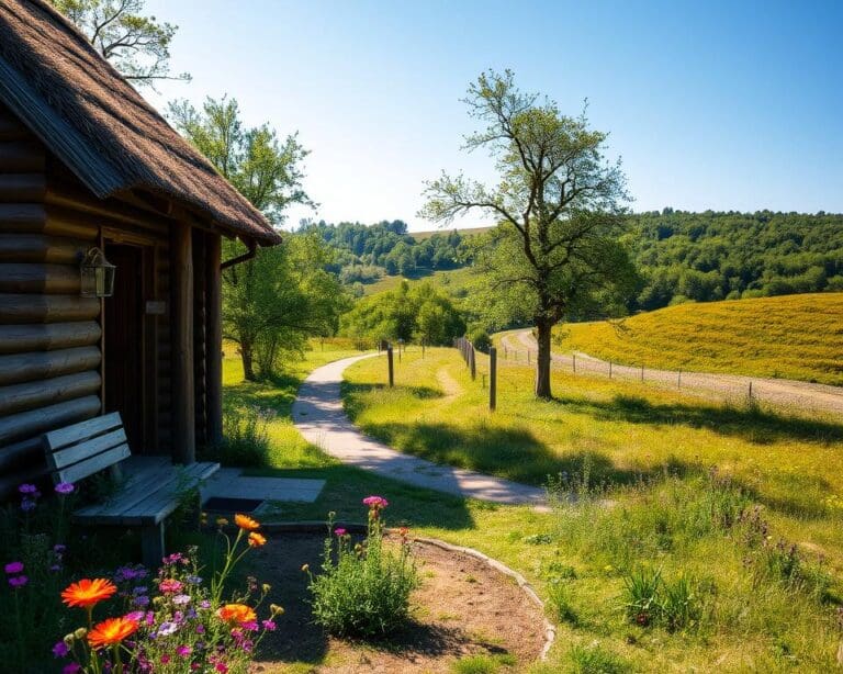 vakantiehuisje nabij bos en heide