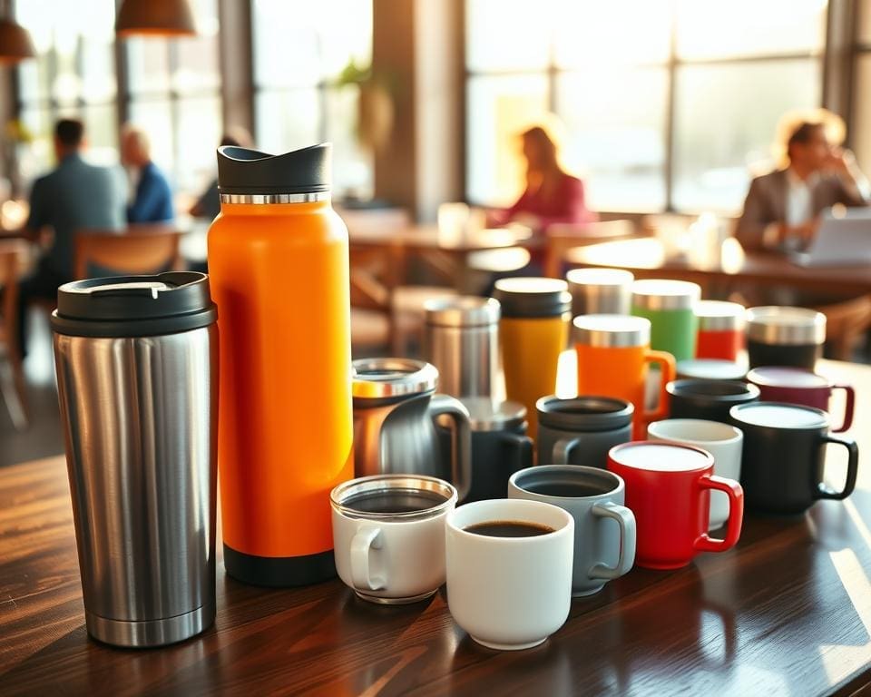 koffiebekers onderweg