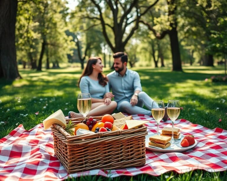 romantische picknickplek